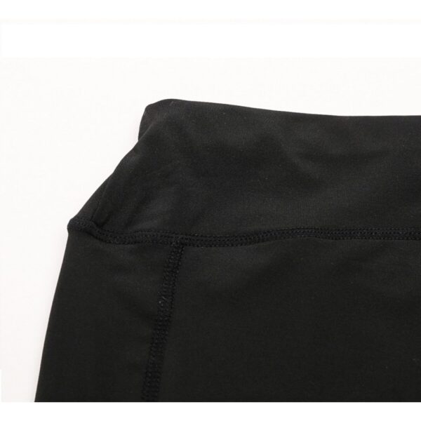 Bermuda Fitness Com Bolso Academia Dry Fit Cintura Alta Preta - Imagem 4