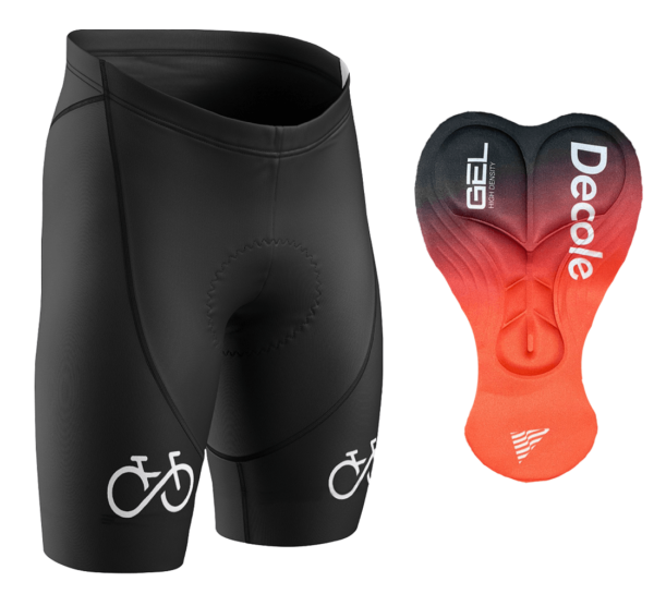 Bermuda Bike Forever Preta Ciclismo C/ Forro Gel Confortável - Imagem 1