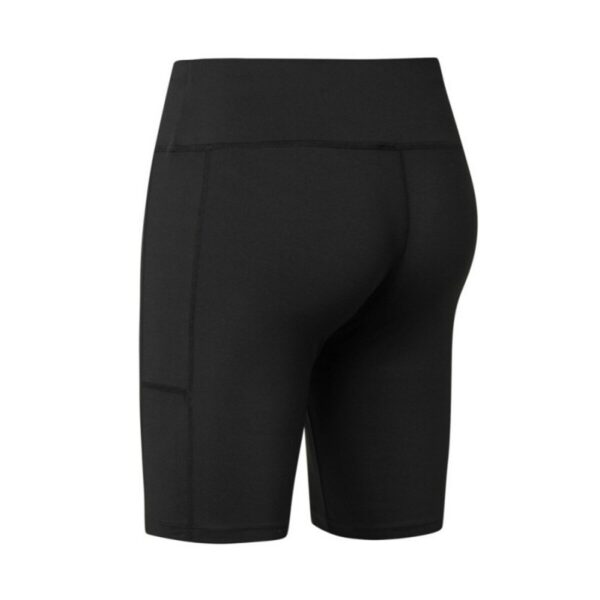 Bermuda Fitness Com Bolso Academia Dry Fit Cintura Alta Preta - Imagem 2