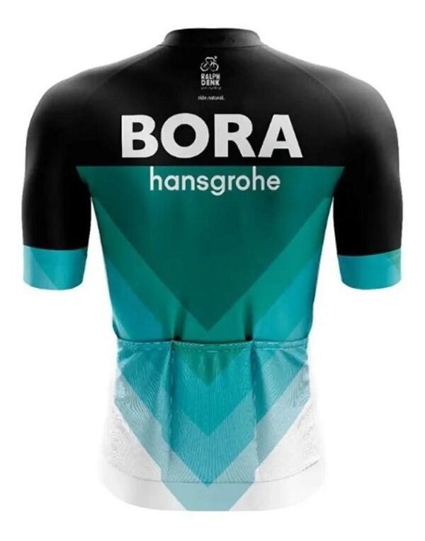 Kit Pai E Filho Camisa Ciclismo Bora Manga Curta Zíper Fitness Uv - Imagem 2