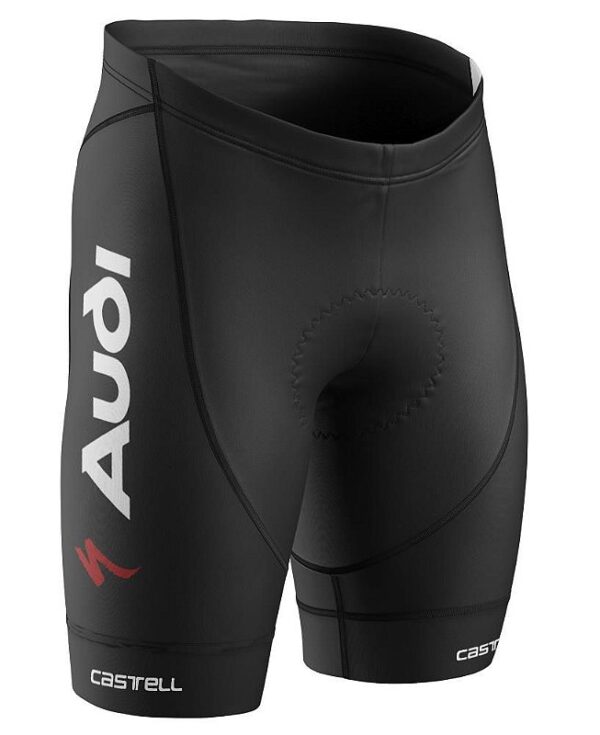 Bermuda Ciclismo Audi Forro Gel Super Confortável Bicicleta Preto - Imagem 2