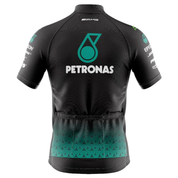 Camisa Ciclismo Petronas Manga Curta Zíper Fitness Dry Fit Mtb - Imagem 2