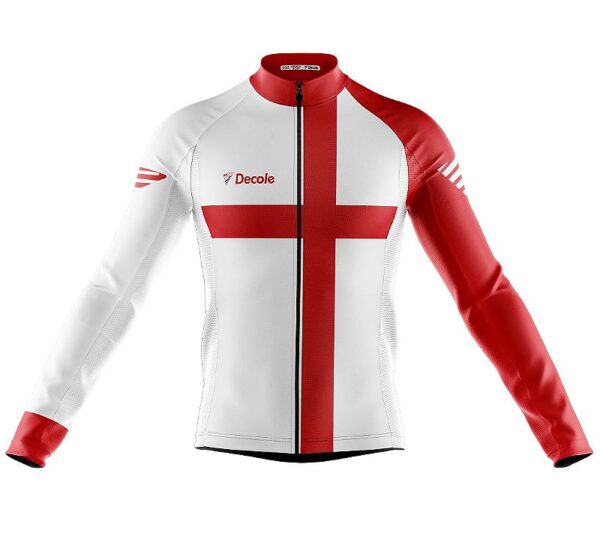 Camisa Ciclismo Inglaterra Manga Longa Decole Uv Bike - Imagem 1