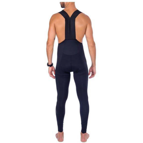 Bretelle Longo Ciclismo Com Forro Gel 3D Mtb Preto Unissex Confortável - Imagem 2