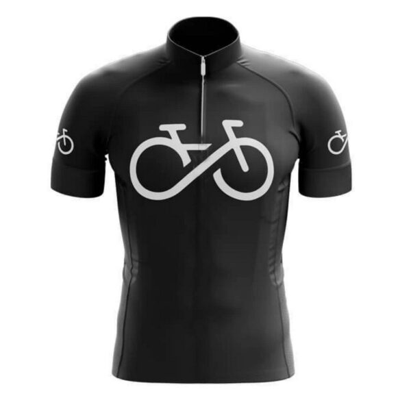 Camisa Ciclismo Infantil Bike Forever Preta Manga Curta Dryfit - Imagem 3