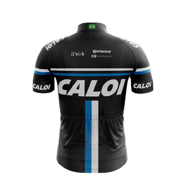 Kit Pai E Filho Camisa Caloi Ciclismo Manga Curta Zíper Fitness Mtb - Imagem 2