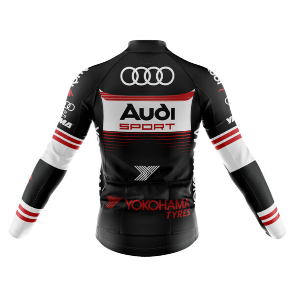 Camisa Ciclismo Manga Longa Audi Zíper Total Fitness Dry Fit - Imagem 2