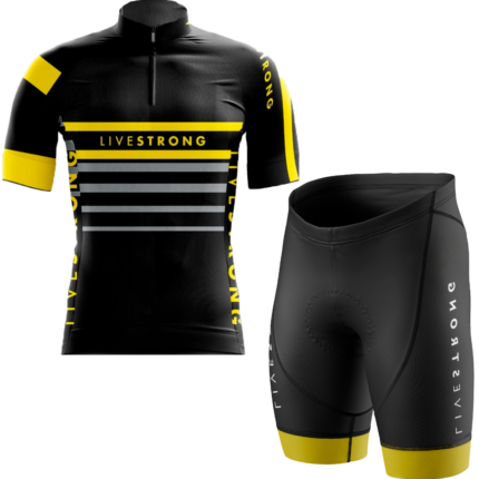 Conjunto Ciclismo Camisa Manga Curta Bermuda Livestrong