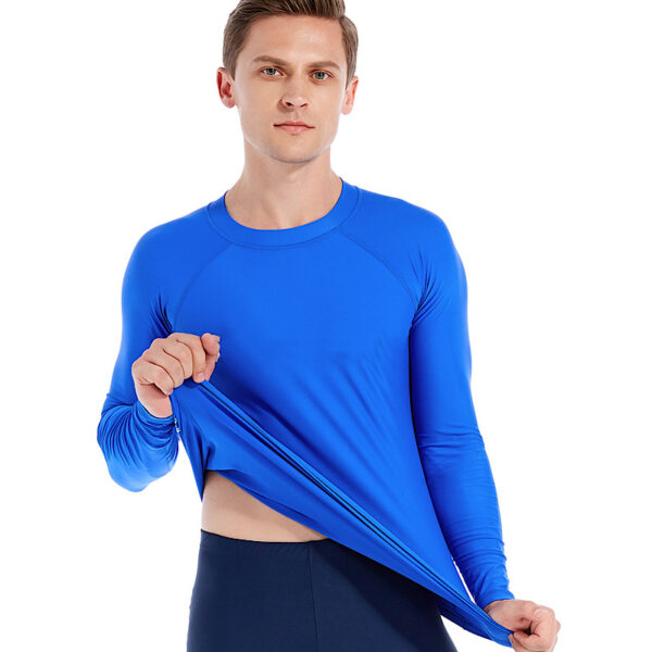 Camisa Segunda Pele Proteção Solar UV 50 Azul - Imagem 3
