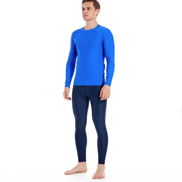Camisa Segunda Pele Proteção Solar UV 50 Azul - Imagem 4