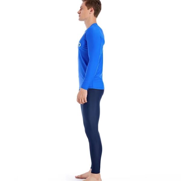 Camisa Segunda Pele Proteção Solar UV 50 Azul - Imagem 5