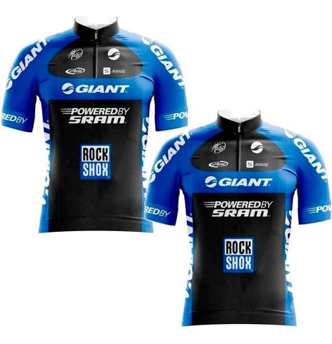 a364c9507e3ba3835d6a395ec2669b1d-1.jpg Kit 2 Camisa Ciclismo Giant Dry Fit Roupa Mtb Manga Curta - Imagem 1